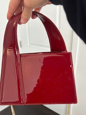 Steve Madden Cherry-Red Patent Leather Handbag
